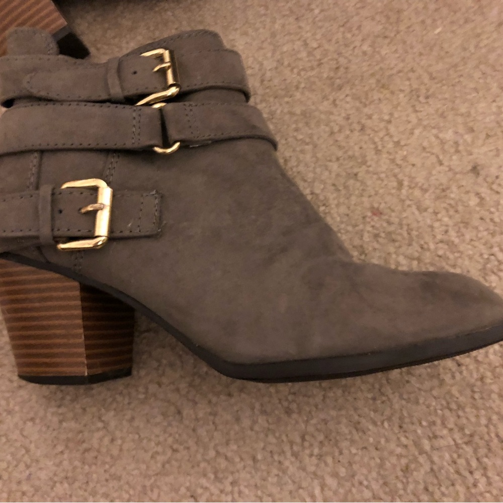 Suede heeled boots